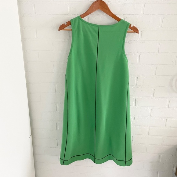 COS Mini Dress With Coverstitched Seams Apple Green Blokettecore Sz S Oversized - Picture 11 of 13